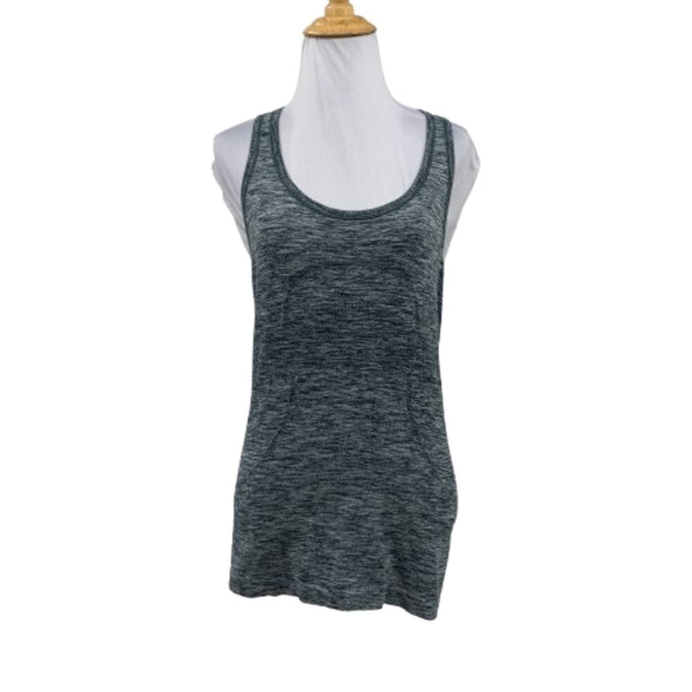 Lululemon Tank Top Womens 6 Spruce Swiftly Tech Heathered Racerback Breathable
